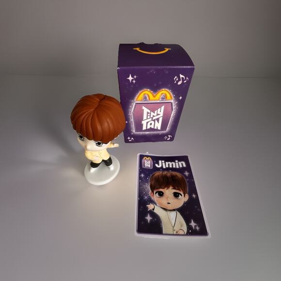 Tiny TAN, #5 TWB Jimin BTS McDonald's Happy Meal Toy New - Picture 2 of 11